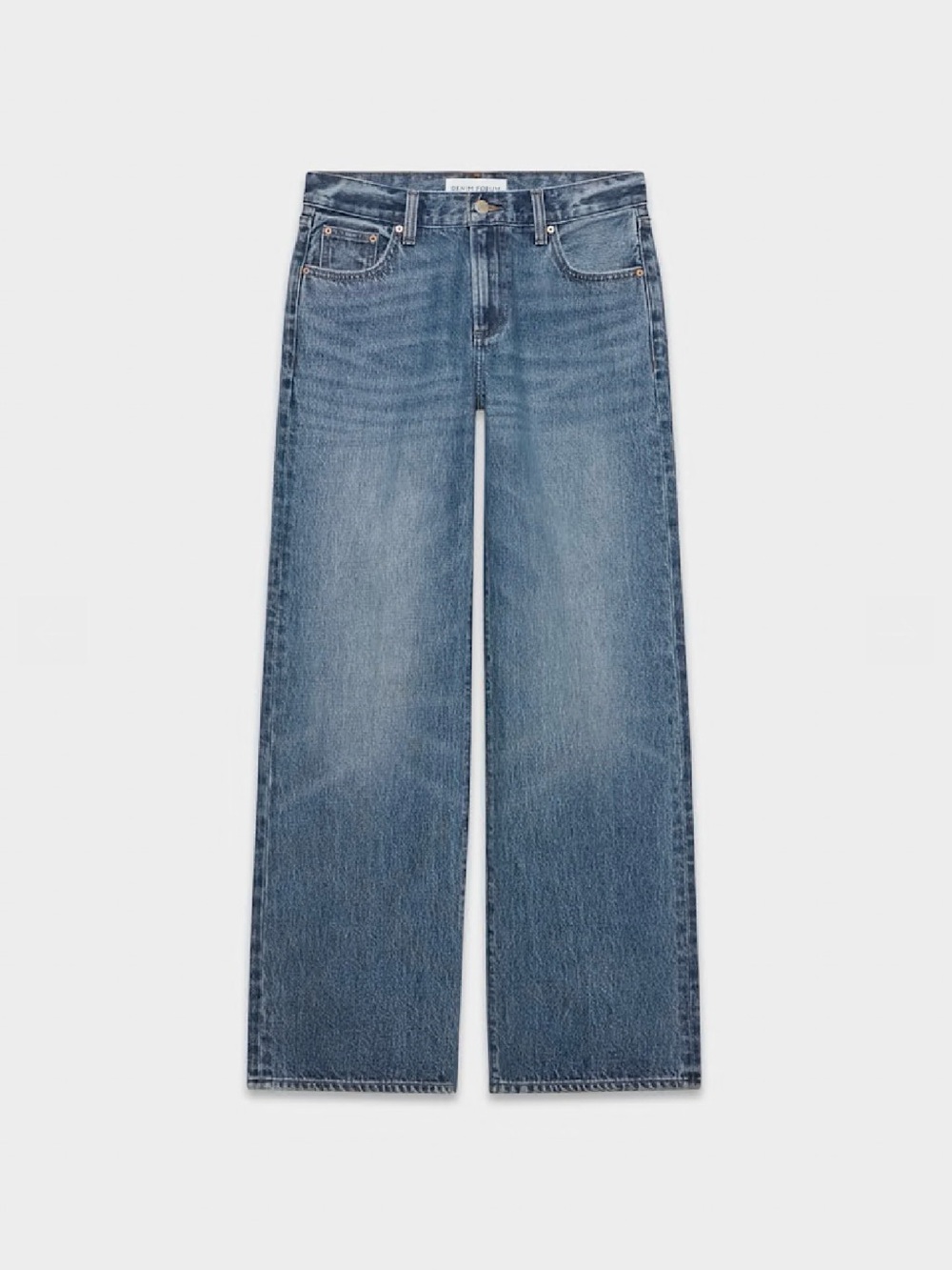 Aritzia Wide-Leg Jeans in Medium Blue Wash